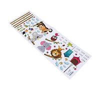 ibasenice Sticker Mural Animaux De Zoo Pour Mesurer La Décoration Murale Amovible Pour Chambre Garçon Fille Autocollant Pour Mur Et Miroir