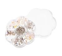 ibasenice Strass pour Ongles Irréguliers Effet Prisme 7 Compartiments, Breloques pour Ongles en Gel pour Décoration Nail Art Unique et Création Manucure DIY