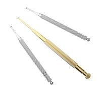 ibasenice Stylo Détecteur Auriculothérapie Inox et Cuivre Outil Portable de Massage Points Acupuncture Oreille Compact et Facile à Utiliser pour Stimulation Précise des Points Auriculaires