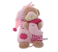 ibasenice Sucette Pour Garçon Fille Avec Poupée Musicale Jouet Peluche Ours Pour Dormir Peluche Pour Garçon Fille