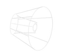 ibasenice Support D'abat-jour en Fer Blanc Compatible pour Lampe de Table Assemblage Flexible, Style Élégant, Dimensions 30x30x18cm, pour Projets DIY D'éclairage