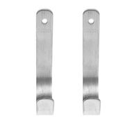 ibasenice Support D'anneau de Sauvetage en Acier Inoxydable 304 2 Pièces | Fixation pour Rambarde et Poteaux de Quai, Design à Dégagement Rapide, Usage Piscine et Bateau, Argenté