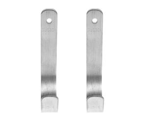 ibasenice Support D'anneau de Sauvetage en Acier Inoxydable 304 2 Pièces | Fixation pour Rambarde et Poteaux de Quai, Design à Dégagement Rapide, Usage Piscine et Bateau, Argenté