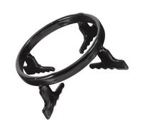 ibasenice Support de Brûleur à Gaz Accessoire de Cuisine Noir Lisse et Design Spécial, Accessoire la Cuisine Stable et Robuste pour Cafetière et Pot à Lait
