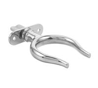 ibasenice Support de Dame de Nage Compatibilité Polyvalente en Acier Inoxydable Argenté pour Kayak et Canot de Sauvetage Effort en Situations d'urgence