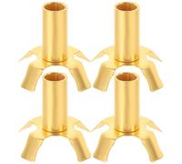 ibasenice Support de Mèche pour Lampe à Beurre en Alliage de Zinc Or, Lot de 4 Pièces Réutilisables, Design Chic et Facile à Utiliser, pour Temples et Décoration Intérieure
