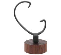 ibasenice Support de Montre Bois avec Base Noire Présentoir de Rangement pour Montres-Bracelets Design Bas et Détachable Anti-Rayures pour Montres Homme et Femme