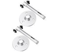 ibasenice Support de Plafond Installation Facile en Alliage D'aluminium Argenté Design Élégant Compatible Caméra et Projecteur, Lot de 2 Pièces pour Vidéoprojecteur