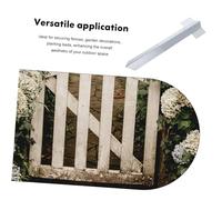 ibasenice Support de Poteau de Clôture Acier Galvanisé Solide pour Piquets de Jardin Lit de Plantation et Structures Extérieures Piquet de Fixation Robuste pour Terrain Irrégulier
