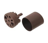 ibasenice Support de Rangement Marron pour Outils de Coiffure et Peignes, 9 Emplacements en Pla, Organisation Multifonctionnelle et Gain de Place pour Salon de Coiffure