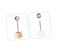 ibasenice Support de Sèche Cheveux pour Animaux Rotatif Acier Inoxydable avec Base Stable Organiseur Compact et Pratique pour Gain de Place Séchage Blanc avec Carton Couleur Aléatoire