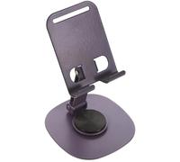 ibasenice Support de Téléphone Pliable en Métal Rotatif, Réglable, Couleur Violet Bleuâtre, Stable et Portable pour Smartphone et Tablette, Stand Bureau Multifonction pour Usage Domestique