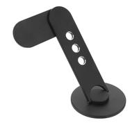 ibasenice Support de Téléphone pour Ordinateur Portable, Support de Téléphone Latéral pour Écran, Alliage D'aluminium et Silicone, Magnétique, Angles de Vue Multiples, Noir,