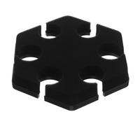 ibasenice Support Micro Hexagonal Stable avec Emplacements Étagère pour Stand de Bureau Rangement Micro pour Scène et Karaoké
