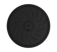 ibasenice Support Mobile Rond pour Pots de Fleurs 30 CM avec roulettes Pivotantes 360° en Plastique Robuste Noir Soucoupe Amovible pour Jardinière d'Extérieur et Intérieur Protection Sol