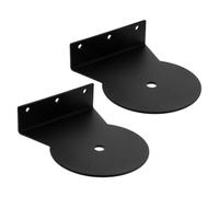 ibasenice Support Mural pour Cadre d'escalade de Chat 2pcs en Acier Inoxydable Noir Fixation Solide pour Étagères Murales, pour Maisons et Magasins pour Animaux