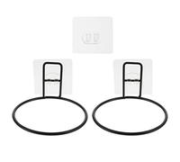 ibasenice Support Mural Suspendu pour Gamelles pour Chien Et Distributeur d'eau, Fer Robuste, Lot De 2, Fixation sans Perçage, pour Maintien Nourriture Murale, Animaux De Compagnie