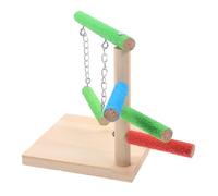 ibasenice Support Perroquet Naturel Multi-Niveaux Perchoir de Bureau pour Perruches et Petits Oiseaux Décoratif et Aire de Jeu Sécurisée