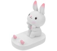 ibasenice Support Plastique Blanc pour Portable Lapin Téléphone