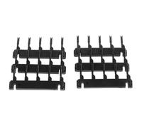 ibasenice Support pour Extensions de Cheveux 6d Seconde Génération 40 Clips Noirs en Plastique pour Installation Rapide et Expérience Stable de Pose D'extensions