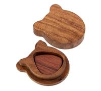 ibasenice Support pour Médiators Bois Étui pour Médiators Boîte De Rangement pour Organisateur De Boîte avec pour Guitare Folk