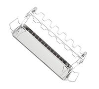 ibasenice Support pour Poulets en Acier Inoxydable 14 Fentes avec Bac Récupérateur de Graisse, Grille de Rôtissage Verticale pour Cuisses et Ailes de Poulet, Utilisation au Four et