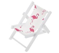 ibasenice Support pour Téléphone Portable en Bois Motif Flamant Rose Chaise de Plage Décorative Mini 1 Pièce Organisateur Bureau Multifonction pour Smartphone et Papeterie