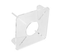 ibasenice Support Sphérique en Acrylique Trou 1,6 Pouces pour Ballon | Acrylique Transparent, Base Lestée Antidérapante, Bords Polis, pour Vitrines, Trophées et Commerce