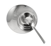 ibasenice Support Œuf en Acier Inoxydable 304 Surface Lisse, Coquetier Simple et Généreux, Set Petite Cuillère pour Œufs Durs