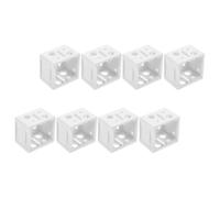 ibasenice Supports de Stores ABS Blancs 8 Pièces 1 Pouce | Haute Adaptabilité, Finition Soignée, Solide et Peu Déformable, pour Rideaux et Stores, Blanc