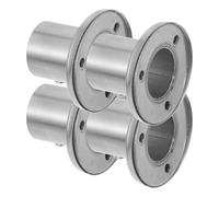 ibasenice Supports de Tringle à Rideau en Acier Inoxydable Épais, 4 Pièces, Fixation Murale pour Barres de Bain et Penderie, Diamètre Intérieur 26 MM