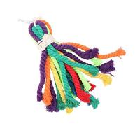 ibasenice Suspendu Corde de Coton pour Perroquet à Mâcher pour Oiseaux Couleurs Aléatoires pour Cockatiels et Perruches Couleur Aléatoire Couleur Aléatoire