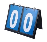 ibasenice Tableau de Score de Basketball Facile à Lire à 2 Chiffres en PVC Bleu Bords Lisses, Design Simple pour Jeux de Badminton et Tir la Corde