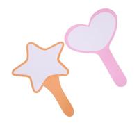 ibasenice Tableau de Score Effaçable à Sec en Mousse 2 Pièces Petit Tableau Blanc Vierge Portable Orange Étoile Rose Cœur pour Arbitre et Vote Sportif