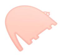 ibasenice Tapis Alimentation pour Animaux Silicone Antidérapant Lavable et Réutilisable Protection pour Chiens et Mat de Repas et Design Élégant Forme Déléphant Rose