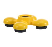 ibasenice Tapis Antidérapant Facile à Installer en Plastique pour Violoncelle Jaune, Support de Broche Protection Solide du Sol pour Performances et Voyages
