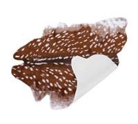 ibasenice Tapis de Sol Décoratif Antidérapant en Peluche Marron, Style Cerf | Acrylique, Daim et Polyester, Dos Antidérapant, Aspect Suédé Brossé, pour Sol Stratifié et Carrelage
