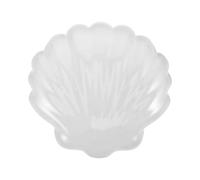 ibasenice Tapis de Souris en Silicone Repose-poignet, Coussin Coquillage Blanc, Format Compact, Base Antidérapante, Soutien Confortable, pour Étude et Usage la Maison