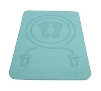 ibasenice Tapis de Sport Tpe Absorbant les Chocs Rond Antidérapant Tapis de Saut Portable pour Corde à Sauter Usage Intérieur Fitness Maison