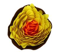 ibasenice Tapis Renifleur Chien et Chat Feutre Grand Tapis de Fouille Slow Eat pour Chiens et Chiots et Étouffement Couleur Jaune Orange