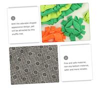 ibasenice Tapis Renifleur pour Petits Animaux Coussin Alimentaire Antidérapant Mat Éveil pour Cochons et Hamsters Mat Durable Forme Ovale