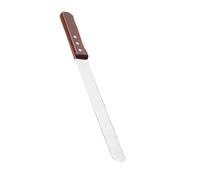ibasenice Tartineur Acier Inoxydable et Bois, Couteau à Réutilisable Anti-rouille Finition Soignée pour Boulangerie Professionnelle et Mariages