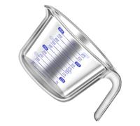ibasenice Tasse à Mesurer 500ml Résistant à Haute Température en Verre avec Graduation Précise pour Mesurer Liquides Réutilisable Cuisine et Boulangerie