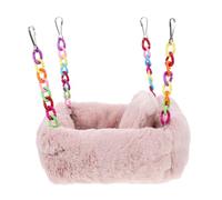 ibasenice Tente-lit Suspendue en Peluche pour Hamster d'hiver, Hamac Suspendu, Maison D'habitat pour Petits Animaux, Écureuils, Cochons d'Inde Et Chinchillas