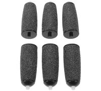 ibasenice Têtes de Rouleaux de Rechange Électriques Accessoires en Plastique Légers 6pcs pour Exfoliation des Peaux Mortes pour Limes à Pieds Usage Quotidien et Voyage