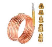 ibasenice Thermocouple Pour Cuisinière à Gaz Et Chauffe-eau - De Température 1500 Mm En Acier Inoxydable - Pièce De Rechange Pour Système De Chauffage Domestique - Kit Thermocouple Gaz Haute Précision