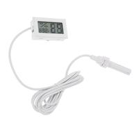 ibasenice Thermomètre Hygromètre Numérique Sonde Externe, Mini Thermomètre D'intérieur Blanc, Mesure Précise de Température et D'humidité, Compteur Humidité Température, Maison et Bureau