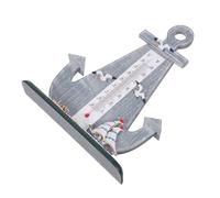 ibasenice Thermomètre Intérieur D'ancre Vintage en Mdf Solide Surveillance Précise Température, Décoration Méditerranéenne pour Maison et Jardin Extérieur