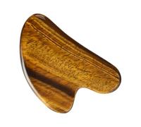 ibasenice Tiger's Eye Gua Sha Scraping Board Pierre Naturelle pour Massage Visage et Corps Planche de Raclage Ergonomique et Pratique pour Soins Anti-rides et Stimulation Circulatoire