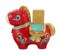 ibasenice Tirelire Cheval Feng Shui pour Nouvel an Chinois Boîte à Résine Souvenir Zodiacale Année du Cheval Décoration Maison et Cadeau Garçon Fille
